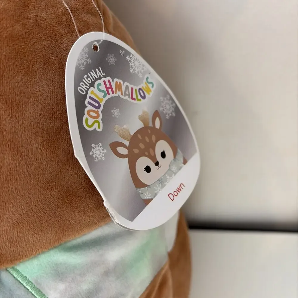 RARE Squishmallows 16 inch Dawn the Fawn Deer Stuffed Animal Toy Plushy NWT